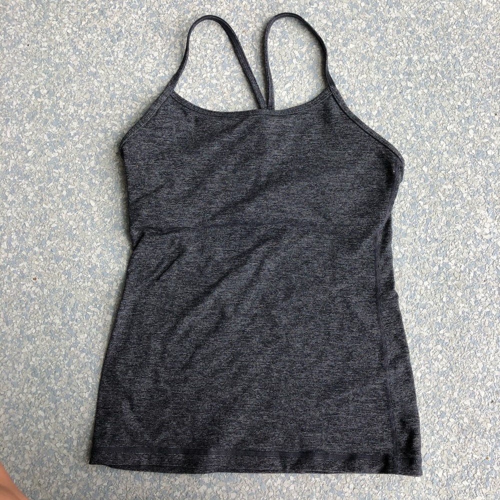 Lululemon Power Y Tank in Grey Heather
